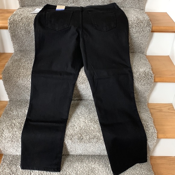 *HP!!* NWT Black Straight Leg Secretly Slender Stretch Jeans 16S - Picture 9 of 10